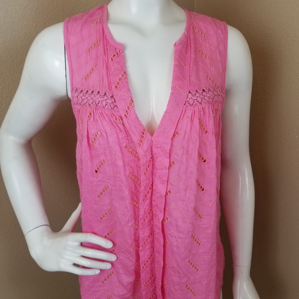 Anthropologie Leifnotes Andie Eyelet A-line Top 8
